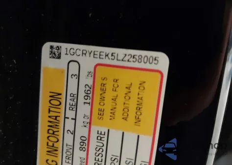 2020 Chevrolet Silverado 1500 4Wd Double Cab Standard Bed Rst from USA, damaged, VIN 1GCRYEEK5LZ258005